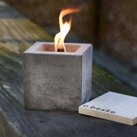 Betonfeuer  Modell 3  Wrfelform  10 x 10 x 10 cm