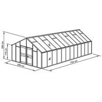 Gewchshaus Typ Allgu Modell C27  359 x 753 cm