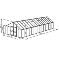 Gewchshaus Typ Allgu Modell C36  359 x 1000 cm