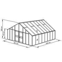 Gewchshaus Typ Allgu Modell D23  461 x 504 cm