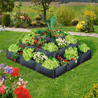   Hochbeet Pyramide Anthrazit 150 x 150 x 75 cm