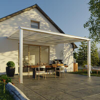 Terrassen-berdachung Exklusiv  Gre 6 Tiefe 322 cm, Lnge 407 cm
