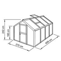 Gewchshaus Typ Allplanta Modell Classic ALP2  270 x 409 cm