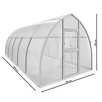Gewchshaus Typ Botanis Modell Classic BOTM25 300 x 642 cm
