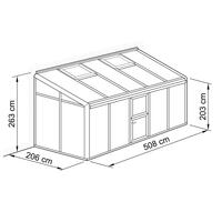 Anlehnhaus Typ Allplanta  BXL7  206 x 508 cm