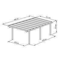 Aluminium-Carport und -Terrassendach