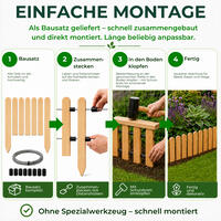 Beeteinfassung aus L�rchenholz