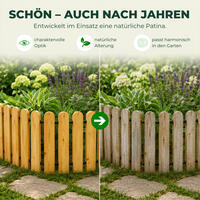 Beeteinfassung aus L�rchenholz