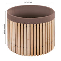 Beckmann-Regenfass 800 Liter aus Lrchenholz