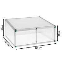 Frhbeet Typ Allgu Modell 3   Gre 2: 123 x 107 cm, 16 mm Polycarbonat