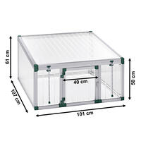 Schildkrten-Haus mit Tr Gre 1: 101 x 107 cm PLEXIGLAS ®  Alltop