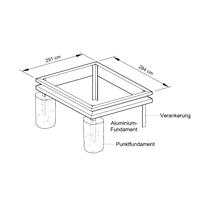 Fundamentrahmen fr Gewchshaus Modell SOLL44