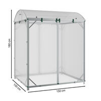 Gewchshaus Typ GB Gre 1  150 x 130 cm