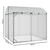 Gewchshaus Typ GB Gre 2  200 x 200 cm