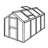 Gew�chshaus Typ Allplanta� Modell Urban ALPUR3  215 x 409 cm