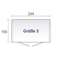 Gartengertehaus Gre 3 244 x 156 cm