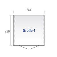 Gartengertehaus Gre 4 244 x 228 cm