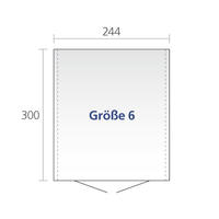 Gartengertehaus Gre 6 244 x 300 cm