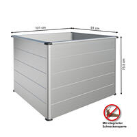 Hochbeet Erntewunder 101 x 91 x 75,5 cm mit Schutzdach f�r Pflanzen PSN1