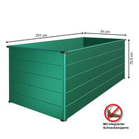 Hochbeet Erntewunder 201 x 91 x 75,5 cm mit Schutzdach f�r Pflanzen PSN2