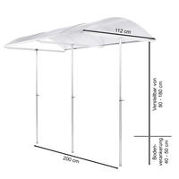 Hochbeet Erntewunder 201 x 91 x 75,5 cm mit Schutzdach f�r Pflanzen PSN2