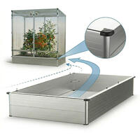 Alu-Unterbeet f�r Pflanzenhaus Modell 2