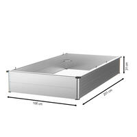 Alu-Unterbeet f�r Pflanzenhaus Modell 2