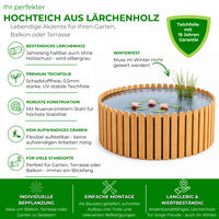 Hochteich � 60 cm, H�he 29 cm
