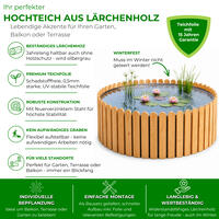 Hochteich � 80 cm, H�he 29 cm