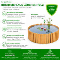 Hochteich � 100 cm, H�he 44 cm