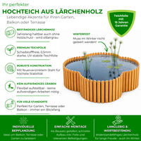 Hochteich 120 x 120 cm, H�he 44 cm