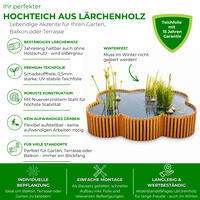 Hochteich 220 x 160 cm, H�he 44 cm
