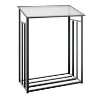 Kaminholz-Lager Gre 1 Anthrazitgrau einbrennlackiert 128 x 69 x 162 cm