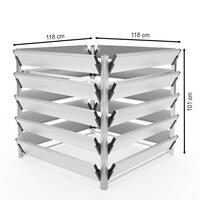 Aluminium-Komposter Robusto 1000 Liter