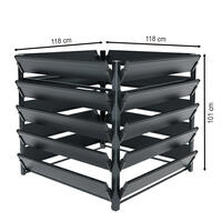 Aluminium-Komposter Robusto 1000 Liter