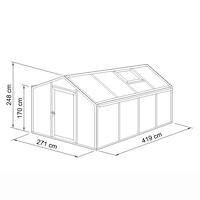 Gewchshaus Typ Plantarium Modell PLAN2  271 x 419 cm