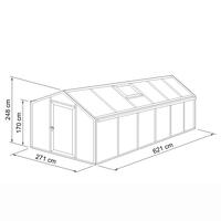 Gewchshaus Typ Plantarium Modell PLAN4  271 x 621 cm