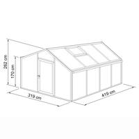 Gewchshaus Typ Plantarium Modell PLAN6  319 x 419 cm