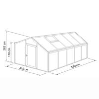 Gewchshaus Typ Plantarium Modell PLAN7  319 x 520 cm