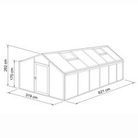 Gewchshaus Typ Plantarium Modell PLAN8  319 x 621 cm