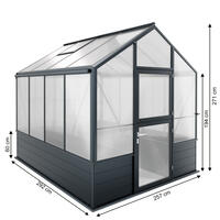 Hochbeet-Gew�chshaus Typ Solanum� Modell COMFORT SOLH64  257 x 292 cm