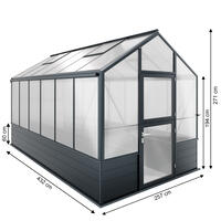 Hochbeet-Gew�chshaus Typ Solanum� Modell COMFORT SOLH66  257 x 432 cm