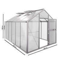 Gewchshaus Typ Solanum Modell Pro SOLL45  285 x 362 cm