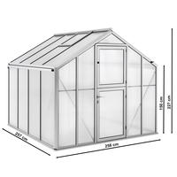 Gewchshaus Typ Solanum Modell Classic SOLM24  256 x 257 cm