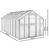 Gewchshaus Typ Solanum Modell SOLM28  256 x 504 cm