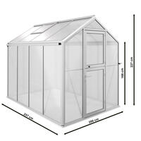 Gewchshaus Typ Solanum Modell Urban SOLS14 200 x 257 cm