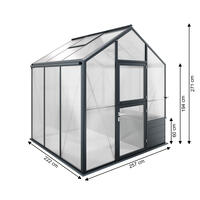 Hochbeet-Gew�chshaus Typ Solanum� Modell VARIUS SOLV53  257 x 222 cm