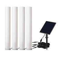 Solar-S�ulenleuchte 4er-Set