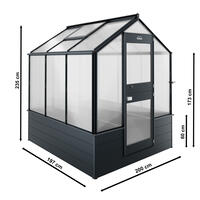 Hochbeet-Gewchshaus Modell UHB4  200 x 197 cm