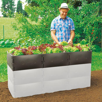 Hochbeet Aufstockung Grundgre Hhe 25 cm Braun
